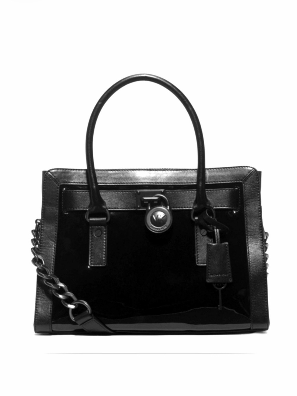 Michael Kors Hamilton East patent leather Satchel